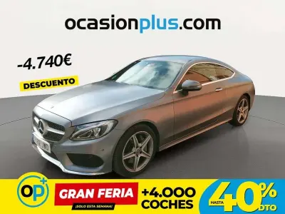 Usado Mercedes C300 AMG 245 CV (180 kW) 2017 Gris Coupe