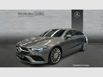 Usado Mercedes CLA200 Shooting Brake 150 CV (110 kW) 2021 Gris / plata Familiar