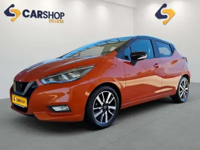 Usado Nissan Micra Acenta 90 CV (66 kW) 2017 Naranja Utilitario
