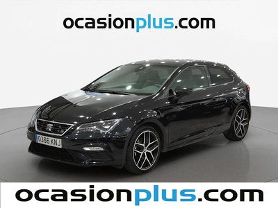 Usado Seat Leon FR 125 CV (91 kW) 2018 Negro Utilitario