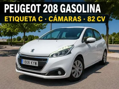 Usado Peugeot 208 Signature Sky 83 CV (61 kW) 2019 Blanco Utilitario