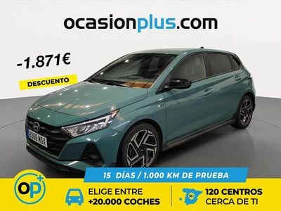 Usado Hyundai i20 N Line 79 CV (58 kW) 2024 Verde Berlina