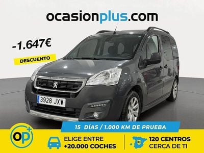 Usado Peugeot Partner Outdoor 100 CV (73 kW) 2017 Gris Monovolumen
