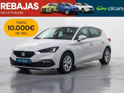 Usado Seat Leon Style 130 CV (95 kW) 2020 Blanco Berlina