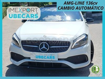 Usado Mercedes A200 AMG line 136 CV (100 kW) 2016 Blanco Berlina