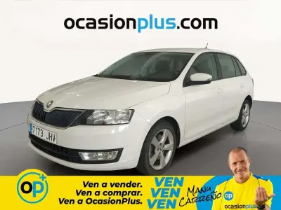 Usado Skoda Rapid Ambition 110 CV (80 kW) 2015 Blanco Utilitario