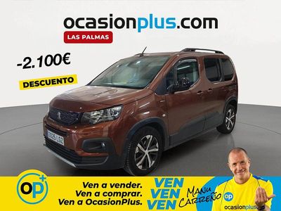 Usado Peugeot Rifter GT-line 100 CV (73 kW) 2020 Marrón Monovolumen