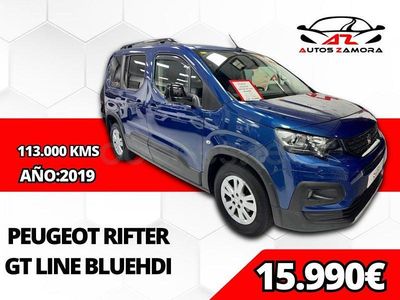 Usado Peugeot Rifter Active 130 CV (95 kW) 2019 Azul Monovolumen