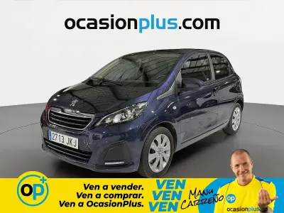 Usado Peugeot 108 Active 82 CV (60 kW) 2015 Azul Utilitario