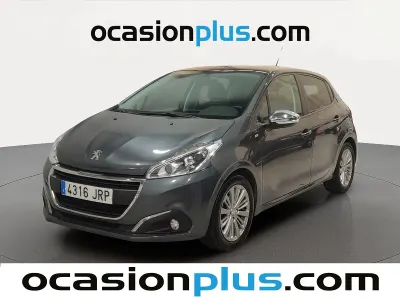 Usado Peugeot 208 Style 75 CV (55 kW) 2016 Gris Utilitario