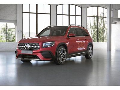 Usado Mercedes GLB200 AMG line 150 CV (110 kW) 2021 Rojo patagonia metalizado SUV