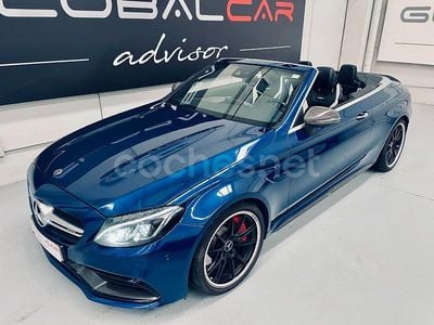 Azul Usado 2017 Mercedes C63S AMG Descapotable | 54.900 € (Precio justo)