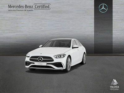 Usado Mercedes C220 AMG line 200 CV (147 kW) 2022 Blanco Berlina