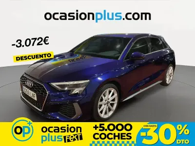 Usado Audi A3 S-Line 116 CV (85 kW) 2021 Azul Berlina