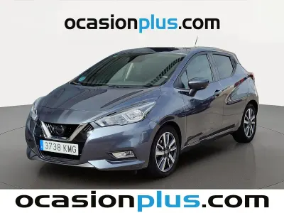 Usado Nissan Micra N-Connecta 90 CV (66 kW) 2018 Gris Utilitario