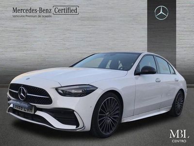 Usado Mercedes C200 AMG line 204 CV (150 kW) 2021 Blanco polar  pintura unicolor Berlina