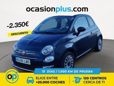 Usado Fiat 500 Dolcevita 70 CV (51 kW) 2022 Azul Descapotable