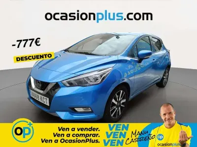 Usado Nissan Micra Acenta 73 CV (53 kW) 2017 Azul Utilitario