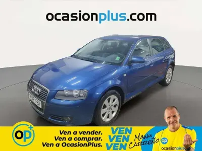 Usado Audi A3 Sportback Ambiente 140 CV (102 kW) 2007 Azul Utilitario