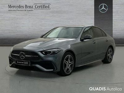 Usado Mercedes C300e AMG line 313 CV (230 kW) 2024 Gris selenita