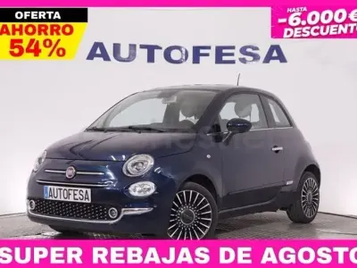 Usado Fiat 500 Lounge 69 CV (50 kW) 2019 Azul Berlina