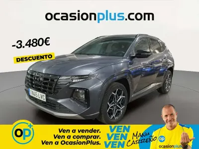 Usado Hyundai Tucson N Line 150 CV (110 kW) 2021 Gris SUV