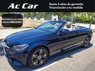 Usado Mercedes C220 194 CV (142 kW) 2021 Azul Descapotable