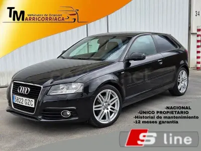 Usado Audi A3 Attraction 140 CV (102 kW) 2010 Negro Utilitario