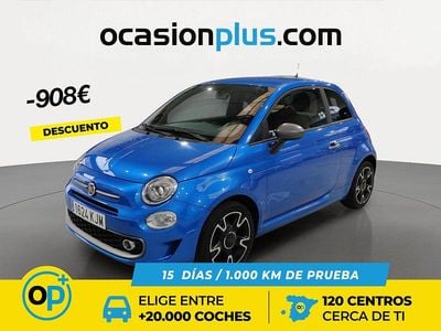 Azul Usado 2018 Fiat 500 S Utilitario | 9990 € (Precio justo)