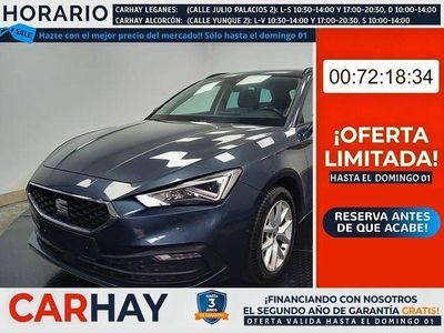 Usado Seat Leon Business 110 CV (80 kW) 2022 Gris Familiar