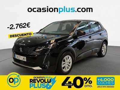 Usado Peugeot 3008 Active 130 CV (95 kW) 2020 Negro SUV
