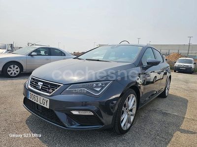 Usado Seat Leon FR 130 CV (95 kW) 2020 Negro Berlina