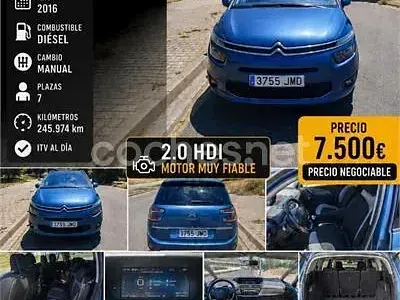 Usado Citroën C4 Picasso Feel 150 CV (110 kW) 2016 Azul Monovolumen