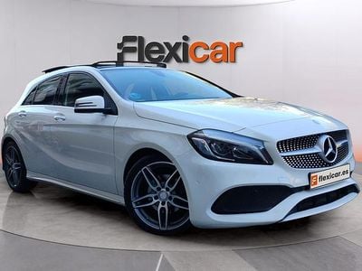 Usado Mercedes A180 AMG line 122 CV (89 kW) 2017 Blanco Berlina