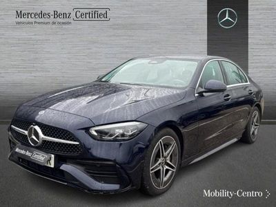 Cavansitblau metallic paint Usado 2022 Mercedes C220 AMG line Berlina | 39.900 € (Precio justo)