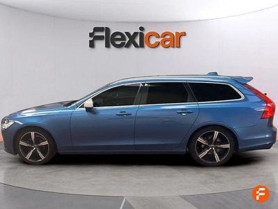 Begagnad Volvo V90 R-Design 150 HK (110 kW) 2017 Blå Kombi