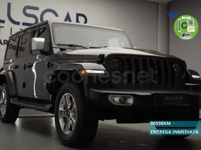 Usado Jeep Wrangler Unlimited Sahara 200 CV (147 kW) 2019 Gris / plata SUV