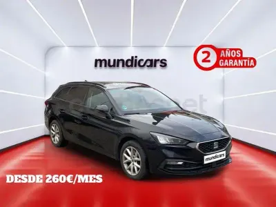 Usado Seat Leon Style 151 CV (111 kW) 2021 Negro Familiar