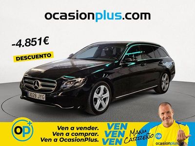 Usado Mercedes E220 194 CV (142 kW) 2017 Negro Familiar