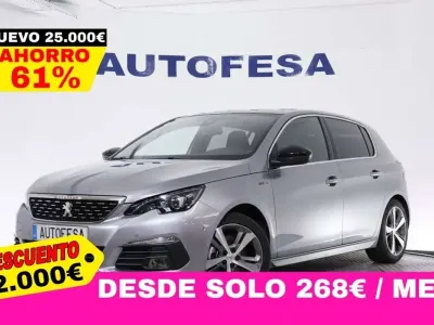 Usado Peugeot 308 GT-line 131 CV (96 kW) 2018 Gris Berlina