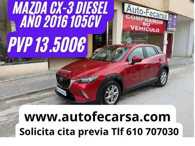 Usado Mazda CX-3 Style 105 CV (77 kW) 2016 Granate SUV