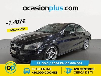 Usado Mercedes CLA180 AMG 122 CV (89 kW) 2016 Negro Berlina