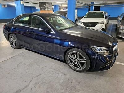 Usado Mercedes C200 184 CV (135 kW) 2018 Azul Berlina