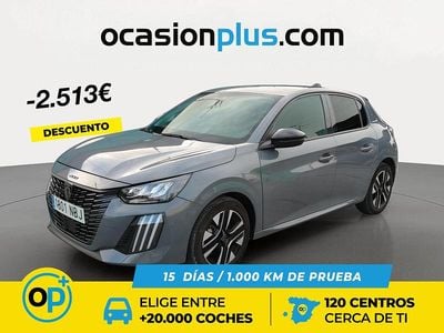 Usado Peugeot 208 Allure 100 CV (73 kW) 2025 Gris Utilitario