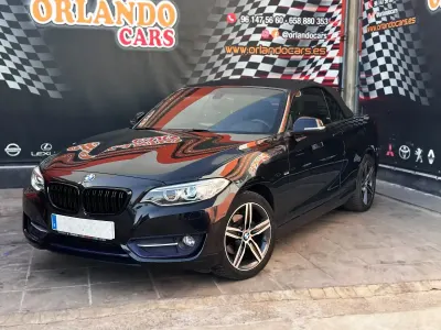 Usado BMW 218 Sport Line 136 CV (100 kW) 2015 Negro Descapotable