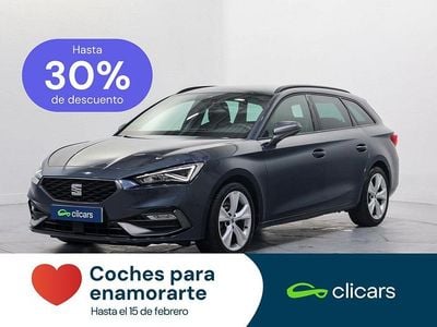 Usado Seat Leon FR 150 CV (110 kW) 2020 Gris / plata Familiar