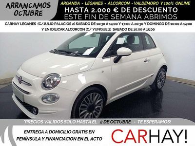Usado Fiat 500 Lounge 69 CV (50 kW) 2018 Blanco Berlina