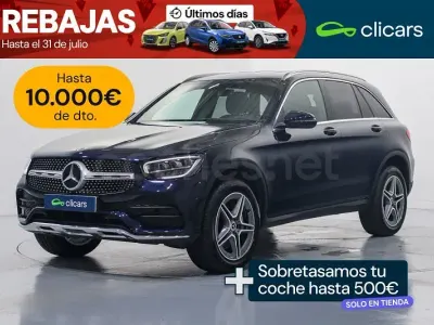 Usado Mercedes GLC300e 320 CV (235 kW) 2022 Azul SUV