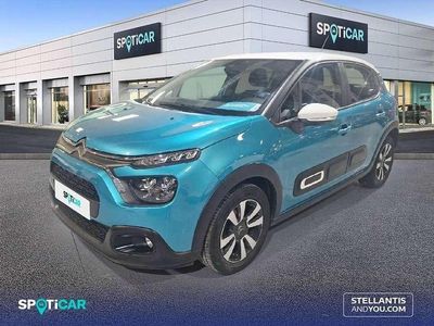 Usado Citroën C3 Feel 82 CV (60 kW) 2021 Azul Utilitario