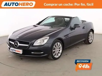 Usado Mercedes SLK200 185 CV (136 kW) 2014 Gris Descapotable